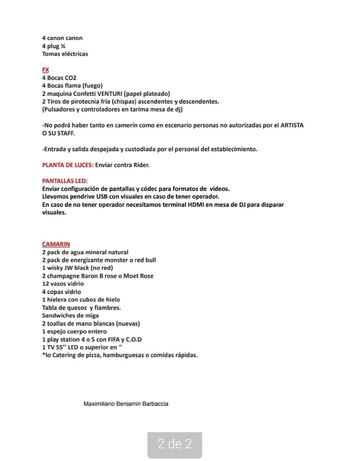 Las exigencias de L-Gante