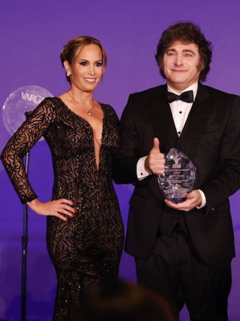 El presidente posó junto al