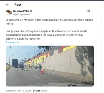 Gustavo Petro hablando de la