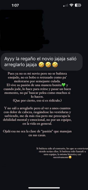 Valentina Taguado confesó que está