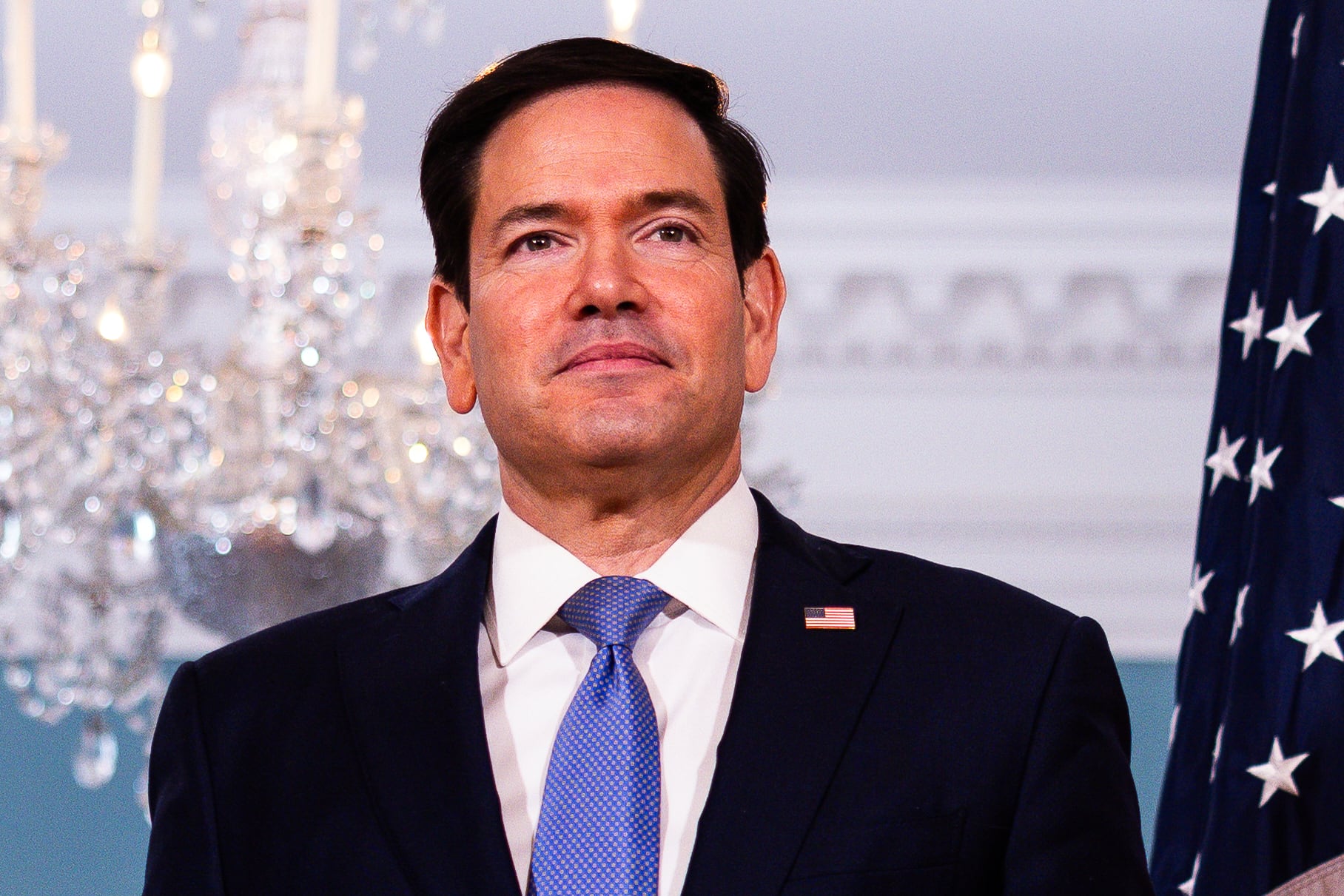 Marco Rubio confirmó que la producción de interceptores Patriot en Ucrania está en discusión con Washington (AP Foto/Tierney L. Cross)