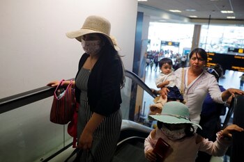 Foto de archivo de pasajeros