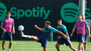 Sergi Roberto vuelve a entrenarse