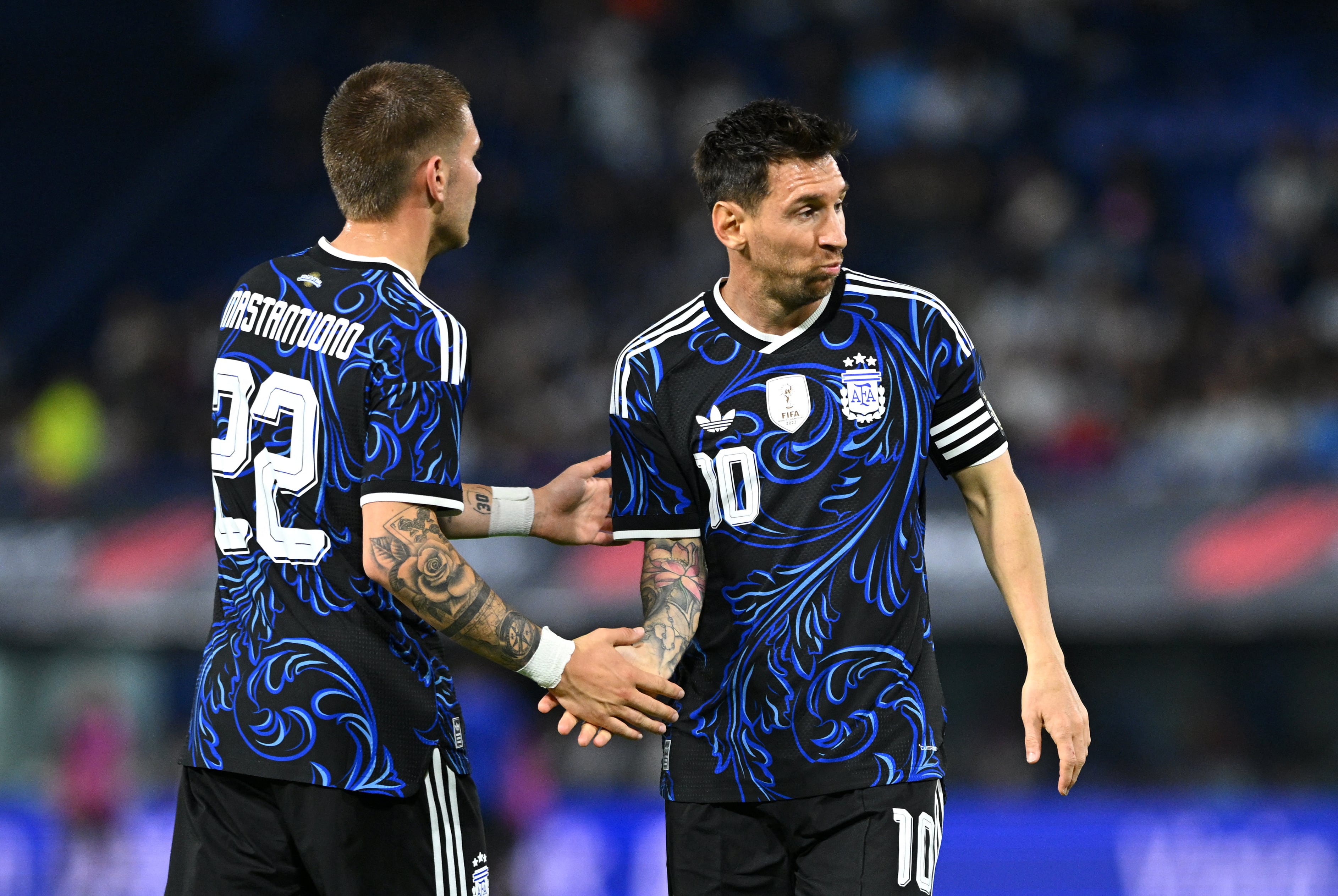 Compartieron cancha en tres oportunidades con la camiseta de la selección argentina (Créditos: Reuters/Rodrigo Valle)