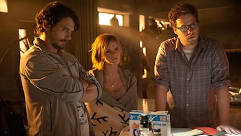 James Franco y Seth Rogen compartieron pantalla en varios proyectos como "This is the end". (Captura de video)