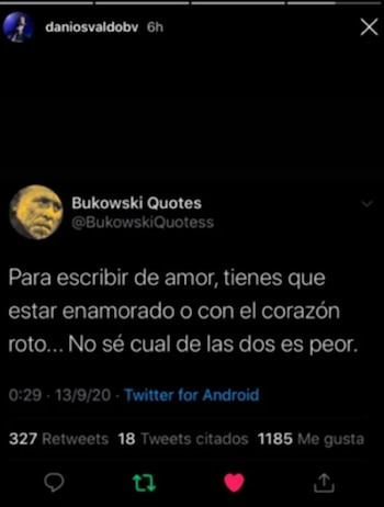 El posteo de Daniel Osvaldo