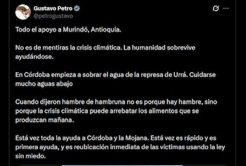 Gustavo Petro aseguró que la