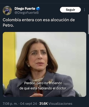 La alocución del presidente dejó
