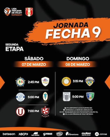 Programación de la fecha 9
