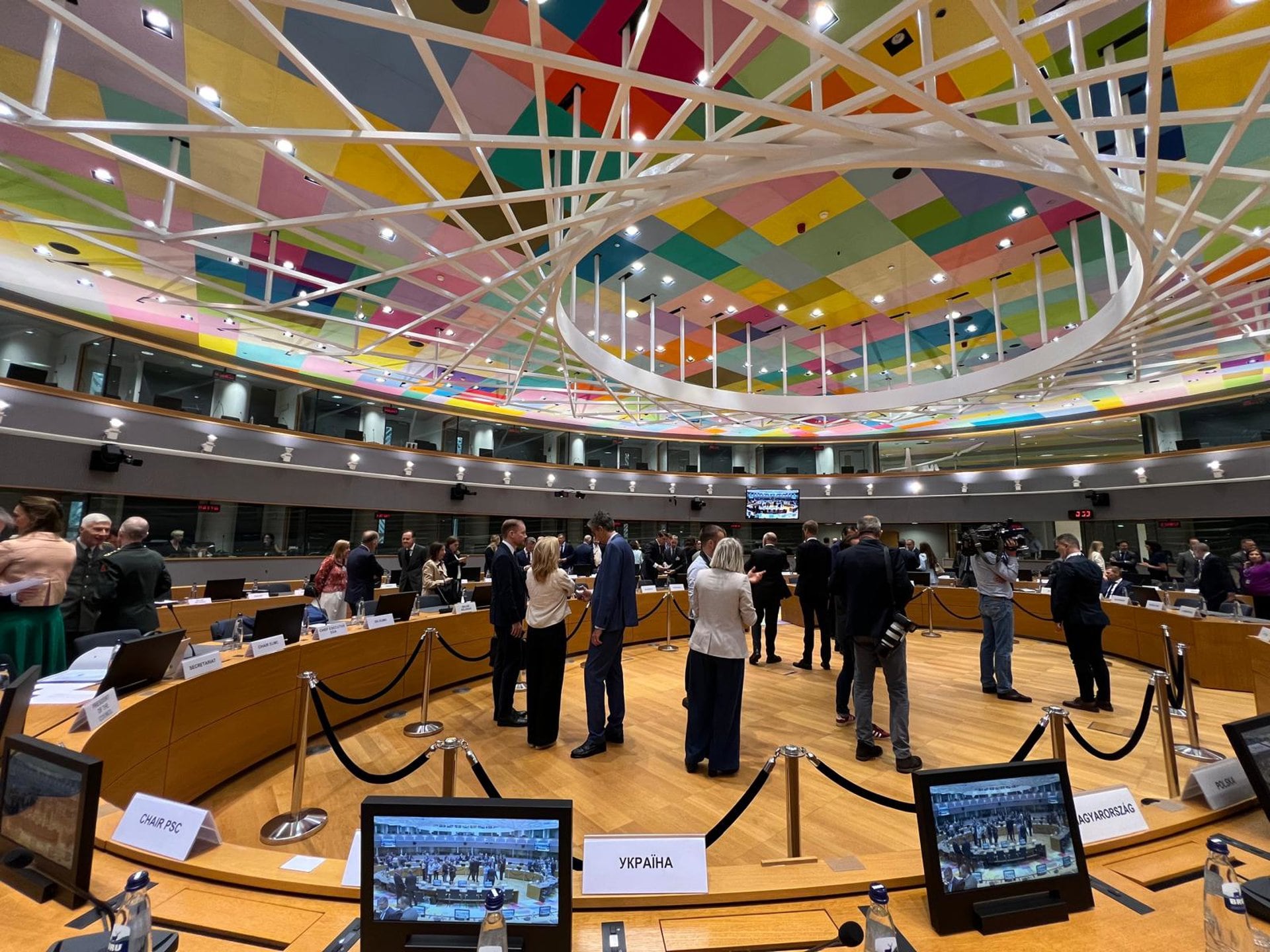 30/08/2024 Vista general de la reunión del Consejo de Asuntos Exteriores y Defensa de la Unión Europea en Bruselas, a 30 de agosto de 2024, en Bruselas (Bélgica).
POLITICA
Ministerio de Defensa