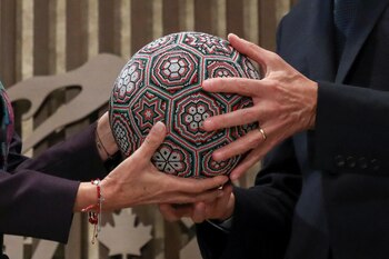 En el acto, la presidenta