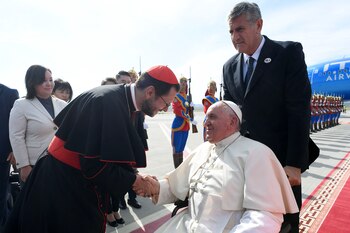 El papa Francisco fue recibido