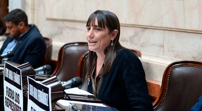 Romina del Pla, primera candidata a senadora.