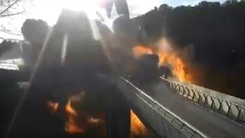 Inmediatamente después de la explosión