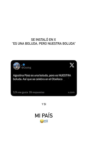 Una historia de Instagram de