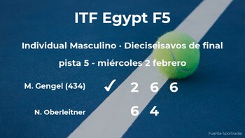 Marek Gengel consigue clasificarse para los octavos de final a costa de Neil Oberleitner