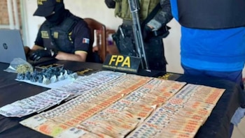 Parte de lo incautado a