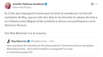 La representante cuestionó al precandidato