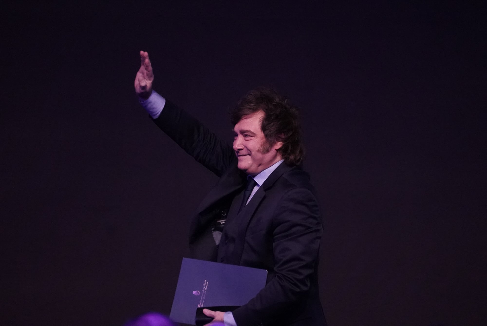 Javier Milei en el evento Vientos de Cambio. RS Fotos