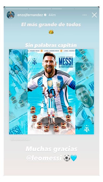 El posteo de Enzo Fernández