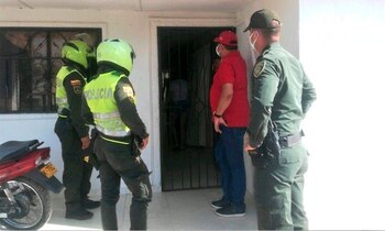 Momento en que el alcalde