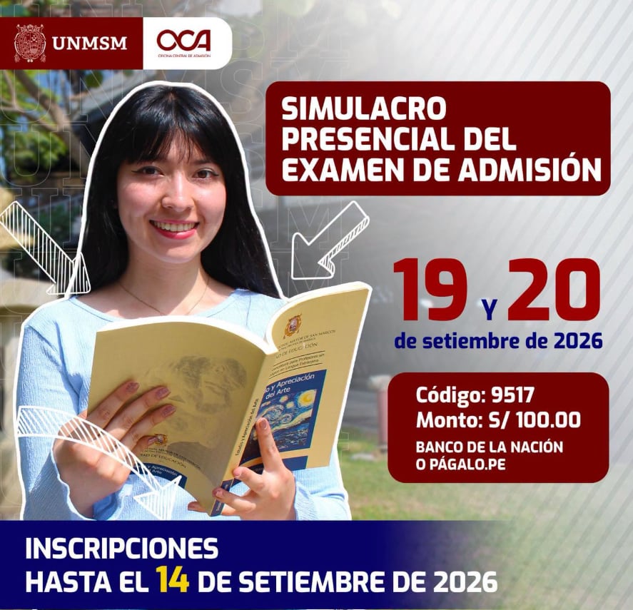 Los resultados servirán para detectar materias que requieren mayor preparación y mejorar la administración del tiempo durante la evaluación - Créditos: San Marcos.
