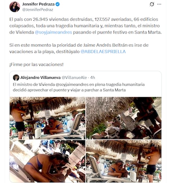 La denuncia pidió un pronunciamiento del presidente Abelardo De la Espriella - crédito Jennifer Pedraza / X