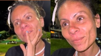 La exmodelo Ingrid Karina muestra