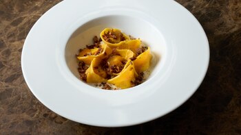 Pasta fresca recién hecha y