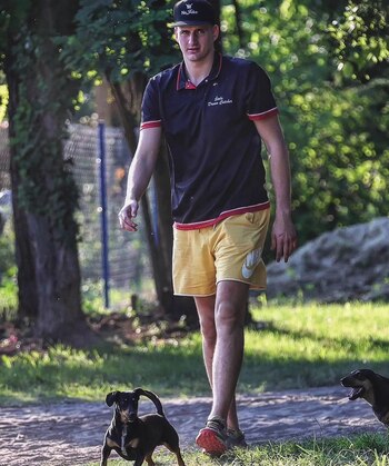 Jokic en su pueblo con