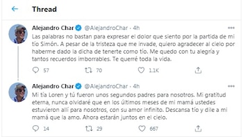 Captura de pantalla Alex Char,