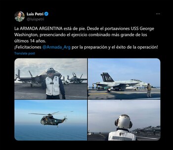 El tuit de Luis Petri