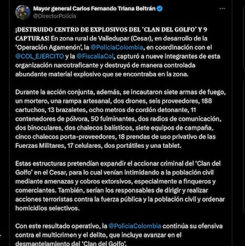 El operativo permitió la incautación