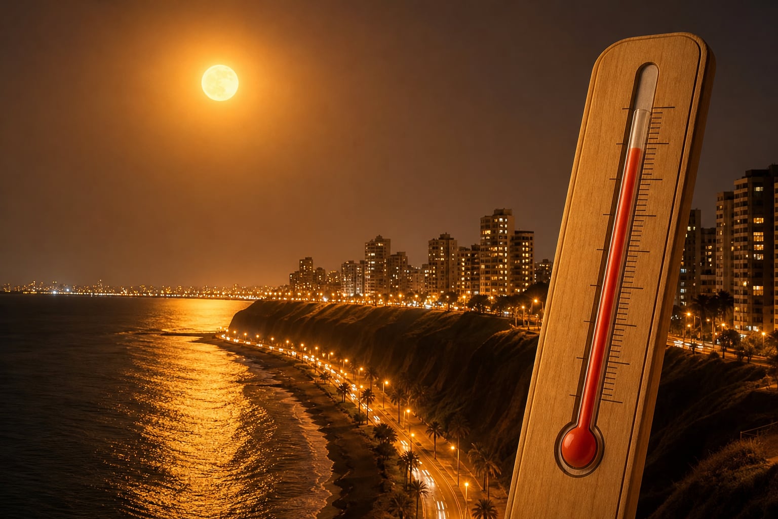 El Servicio Nacional de Meteorología e Hidrología señala que Lima registra en octubre temperaturas nocturnas de hasta siete grados por encima de los valores habituales. (Imagen Ilustrativa Infobae)