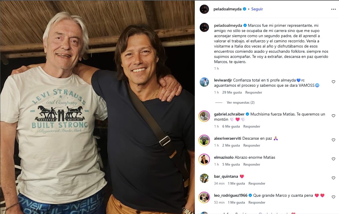 El posteo de Matías Almeyda