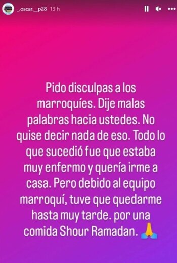 Disculpas de trabajador del hotel