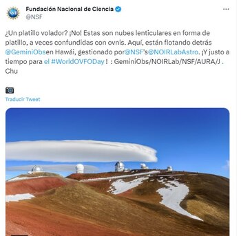 Increíble fenómeno atmosférico, las nubes