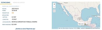 Crédito: Servicio Sismológico Nacional.