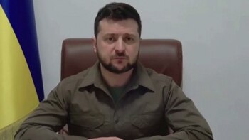 Volodymyr Zelensky, habló ante el