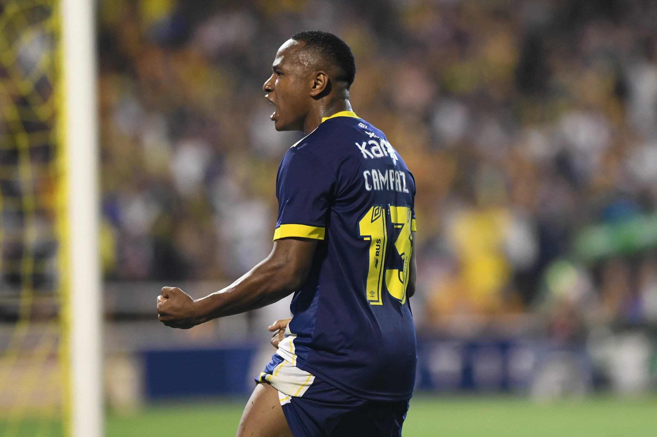 Jaminton Campaz venía de ser una de las figuras del cuadro rosarino - crédito @RosarioCentral / X