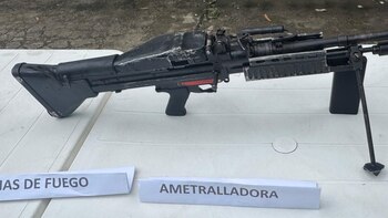 Hasta una ametralladora descubrió la