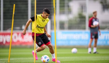 Gustavo Puerta se entrena con