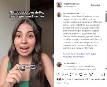 Valencia compartió su declaración mediante un video en Instagram el lunes 24 de agosto de 2026 - crédito @luisamvalenciaa/IG