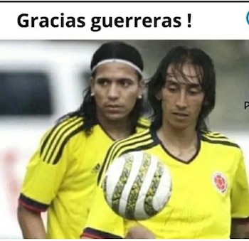 Algunos jugadores de la selección