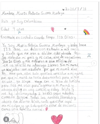 La niña de nueve años