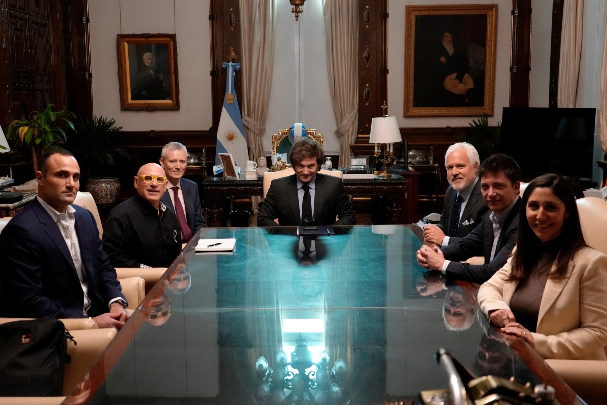 Milei con empresarios estadounidenses y representantes de la CPAC