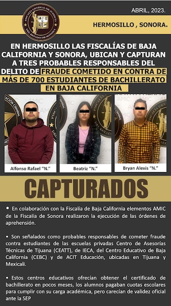 Son tres de los cuatro