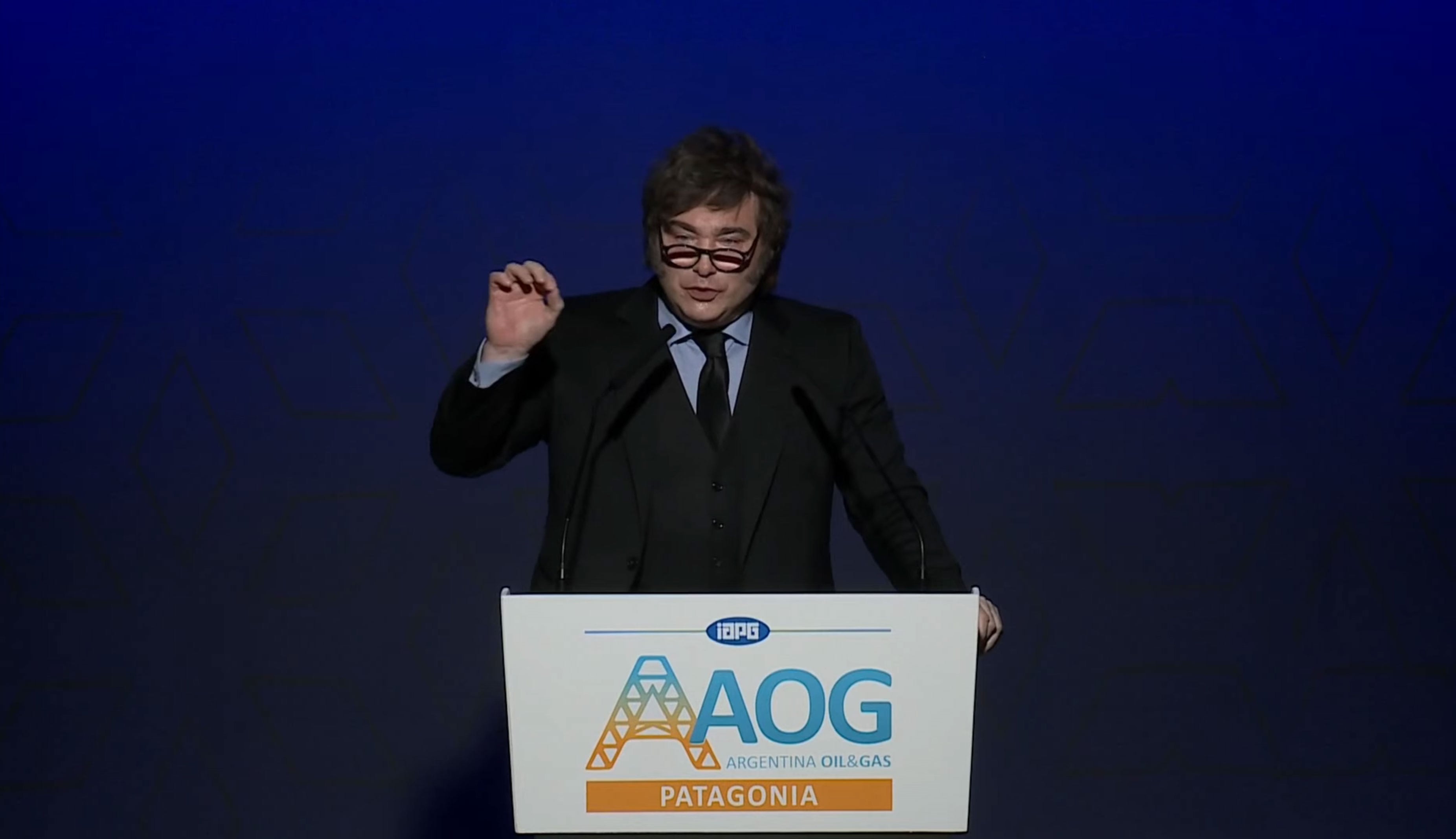 El presidente Javier Milei habló en la Argentina Oil & Gas Expo que se desarrolló en la provincia de Neuquén