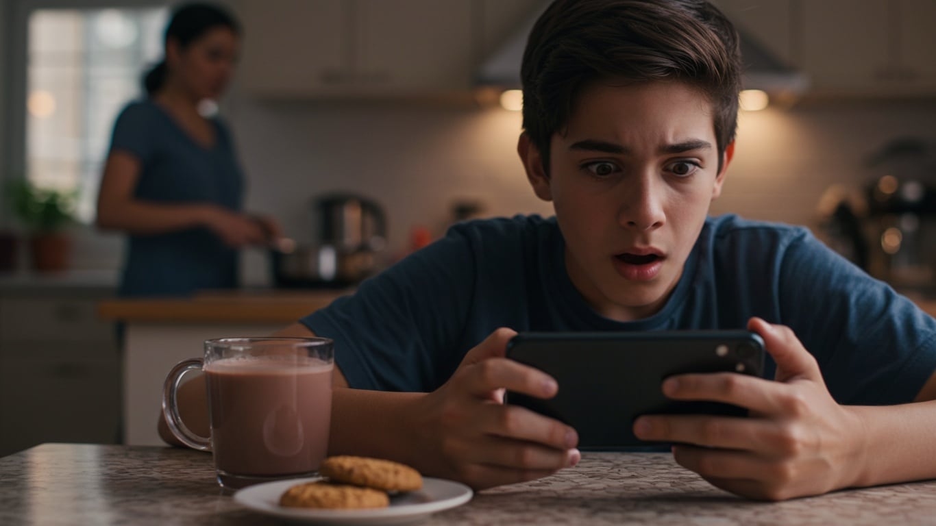 La guía del gobierno británico aconseja evitar el uso de dispositivos electrónicos durante las comidas y antes de dormir para fomentar la interacción familiar (Imagen Ilustrativa Infobae)