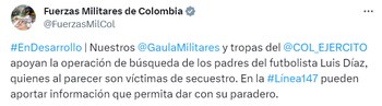 Las Fuerzas Militares apoyarán a